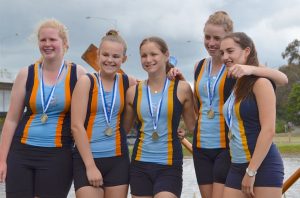 Spirit of Heyington Crew Chloe Rodgers, Francesca King, Eliza Leckey, Julia Stern, Claudia James