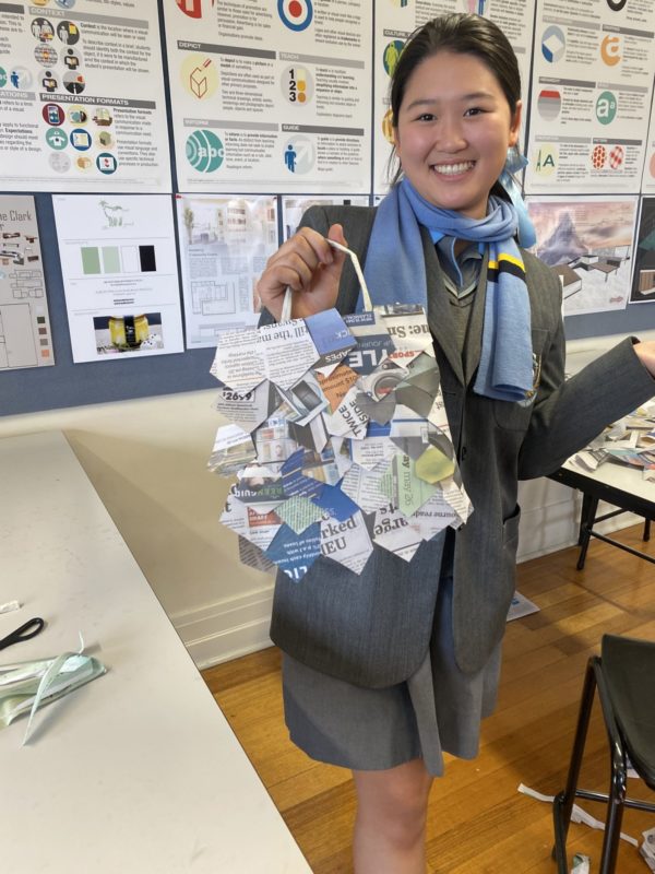 Year 9 Newspaper Fashion Wellbeing Day 22