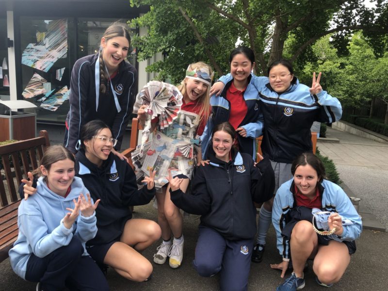 Year 9 Newspaper Fashion Wellbeing Day 22