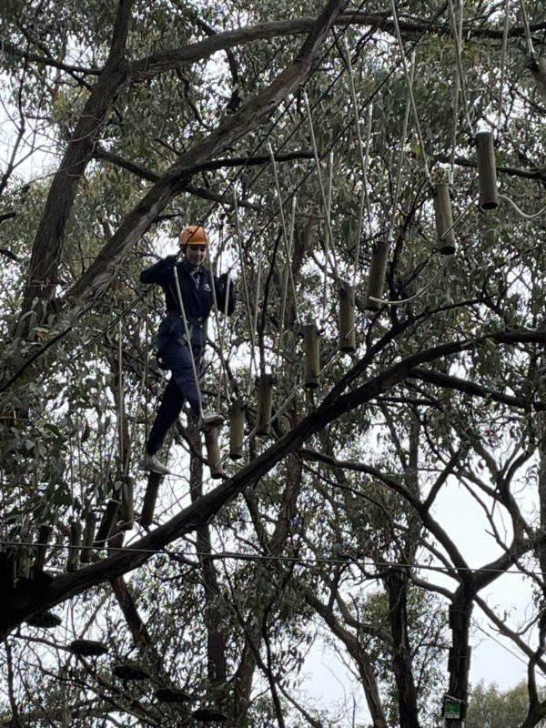 Year 11 Tree Surfing Wellbeing Day 22